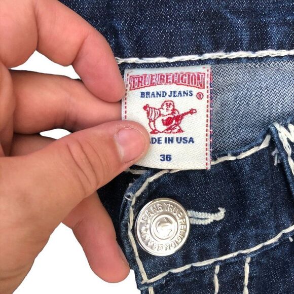 VINTAGE True Religion Jeans and Jacket Set BILLY SUPER T Blue - Picture 6 of 13